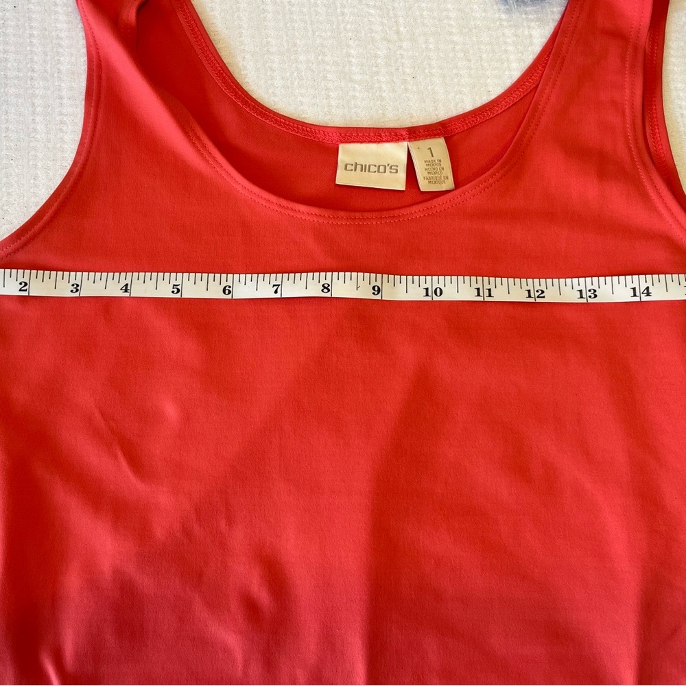 Sold…CHICO’S Coral Tank Top - Picture 7 of 8